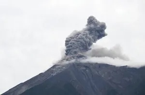 Fuego volcano in Guatemala spews more ash and mud, 1,700 evacuated