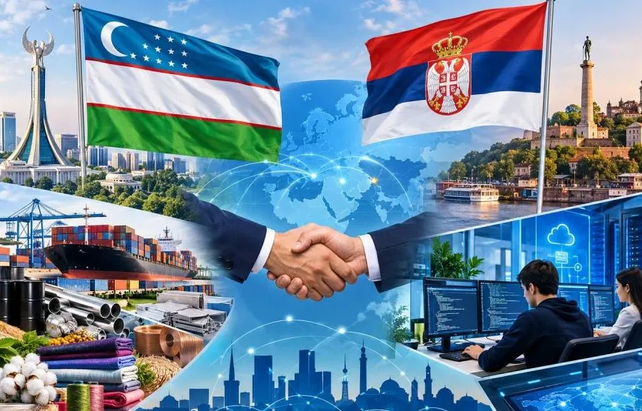 Key statistics on economic and technological cooperation between Uzbekistan and Serbia
