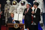 President Donald Trump signs order creating US Space Academy