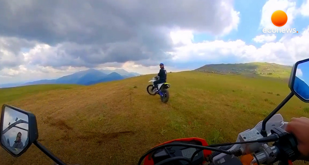 Motorcycling Through Dreamy Natural Landscapes