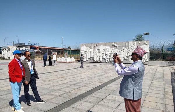 China-Kazakhstan Khorgos intl. border co-op center visited by SCO Media Summit participants