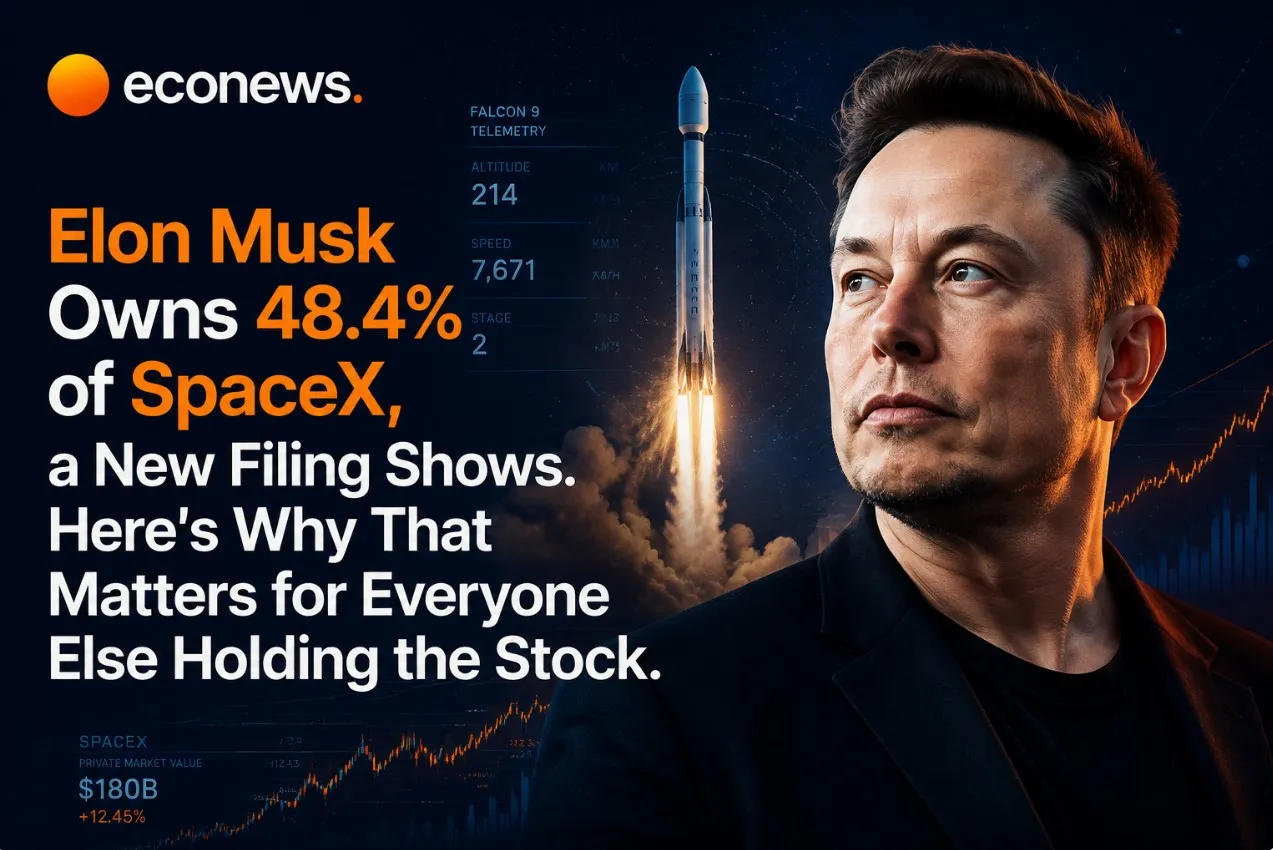 Elon Musk Owns 48.4% of SpaceX, a New Filing Shows. Here's Why That Matters for Everyone Else Holding the Stock.