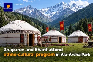 Zhaparov and Sharif attend ethno-cultural program in Ala-Archa Park